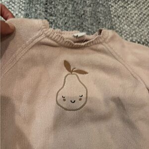 Jamie Kay Peach pear cotton sweater 3t